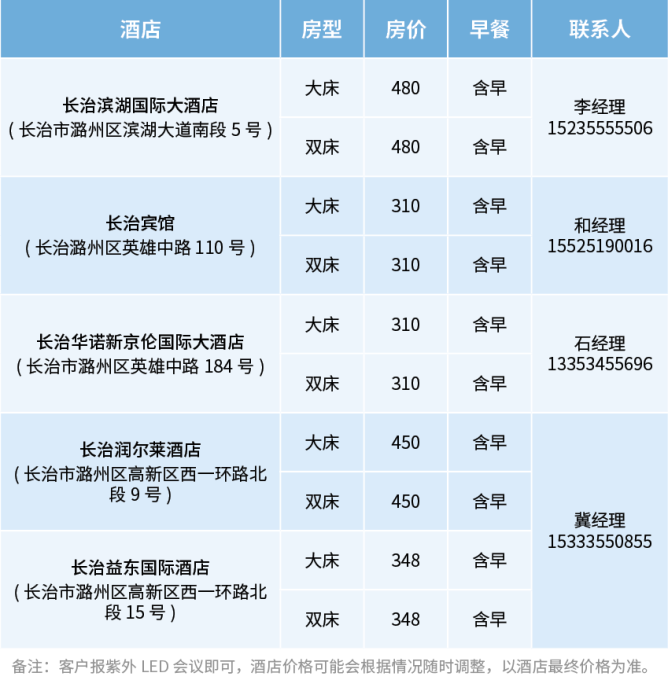 協(xié)議酒店價格