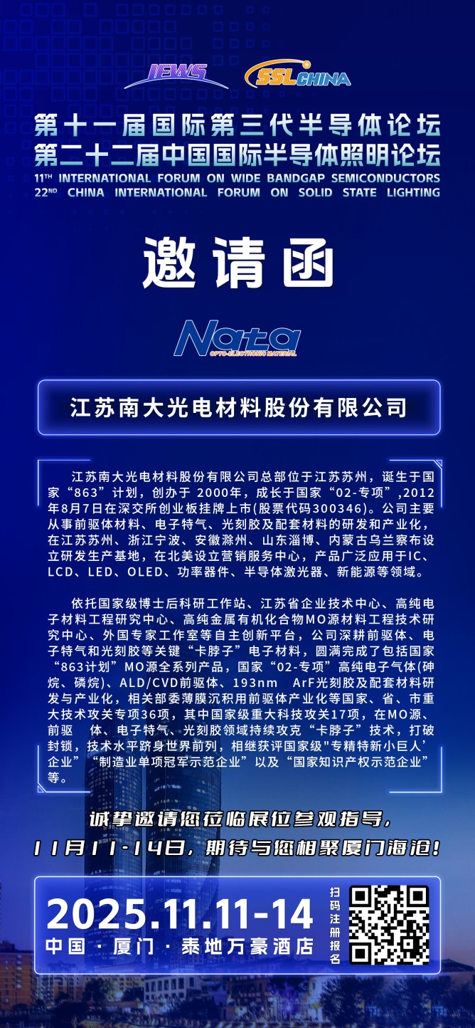 江蘇南大光電材料股份有限公司